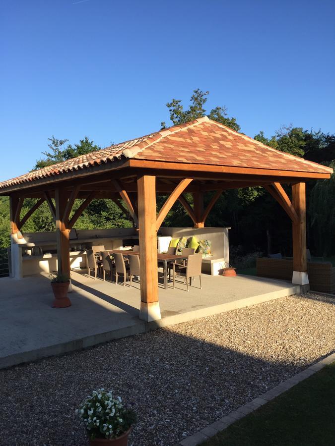 La Girarde Bed & Breakfast Saint-Quentin-de-Caplong Bagian luar foto